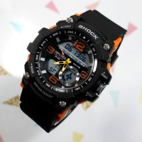 Jam tangan pria anak cowo digital terbaru g shock casio ripcur gold