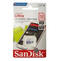 SANDISK MICRO SD ORIGINAL 100% 32GB 80 MBPS NON ADAPTER GARANSI RESMI