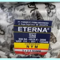 KABEL ETERNA NYM 3x2-5 / KABEL LISTRIK ETERNA NYM 3x2.5 |PER ROLL 50 M