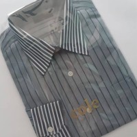 Kemeja Formal Cole Slim Fit Original Stripe Grey D9