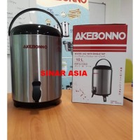 Water JUG Akebonno Dispenser Tempat Air Panas Dingin 1 KRAN (10lt)