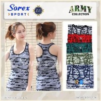 Dijual TERLARIS Baju Senam Kaos Olahraga Wanita Army Sorex 212 Murah