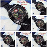 PREMIUM Bagus Buat Kado. Richard-Mille Hitam. Jam Tangan Pria.