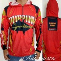 Kaos jaket ikan mania merah STY23