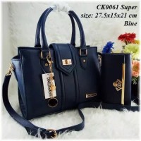 TAS BATAM TAS WANITA IMPORT TAS CK 0061 SET DOMPET SUPER HANDBAG