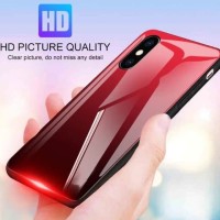 VIVO V9 V 9 Gradient Color Tempered Glass Case Soft case Aurora