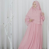 GAMIS NEO ALEXANDRIA SOFT PINK HIJAB ALILA / GAMIS CERUTI