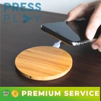 wireless charger QI wood original kayu