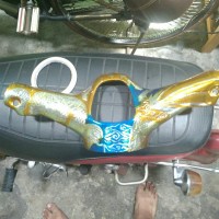 batok lampu kepala C70 pitung Ukiran