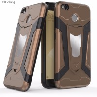 Model Baru BYHEYang For Xiaomi Redmi 4X Case Car Armor Magnetic