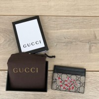 Dompet Gucci Card Holder GG Supreme Print Mirror 451277