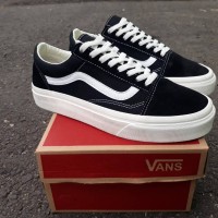 SEPATU PRIA VANS OLD SKOOL OG BLACK WHITE PREMIUM TERBARU