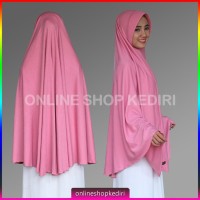 Jilbab Instan Pet Antem Super Jumbo Hijab Kaos Bergo Syari Khimar