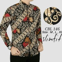 jual KEMEJA BATIK PRIA SLIM FIT / BAJU BATIK PRIA / KEMEJA PRIA /