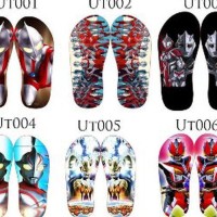 Promo sandal jepit karakter ultraman Diskon