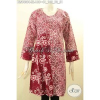 Baju Batik Kerja Wanita Kantor Elegan Lengan Panjang Size XL BLS9090C