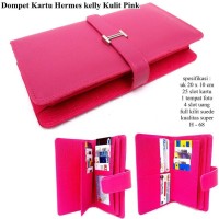 BARU- DOMPET KULIT HERME S KELLY KARTU KW SUPER EXPORT COKLAT