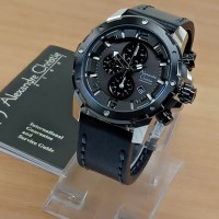Jam Tangan Pria Alexandre Christie Ac 6410 Original Black Silver