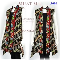 Cardigan batik gamis Tunik batik wanita outer atasan blouse batik A604