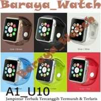 JAM PINTAR SMARTWATCH JAM TANGAN ANDROIN TERCANGGIH A1 U10 FULLBLACK