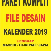 KALENDER 2019 LENGKAP MASEHI / HIJRIYAH / JAWA