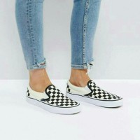 sepatu wanita & pria vans authentic slip on