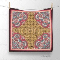 Best Buy! Batik Mandala - Hijab Scarf Jilbab Voal Segi Empat Umkachick
