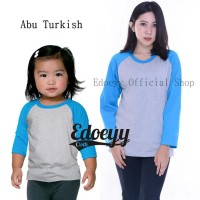 Raglan Couple / Kaos Distro / Raglan Dewasa / Raglan Anak 3/4 / Reglan