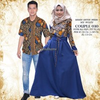 Couple Batik Modern Evelin Lumbung Batik Solo 030 687 couple gamis