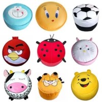 STB Sofa Bangku Balon Tiup Karakter Lucu Tempat Duduk Kain Bulu Halus