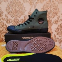 Sepatu All Star Converse CT II Hijau Army Sol Hitam Tinggi Premium