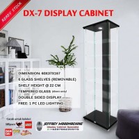 lemari tas kaca hermes kristal multifungsi tidak portable DX-7 DX7