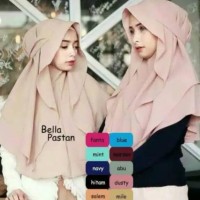 HIJAB KERUDUNG JILBAB PASTAN PASMINA PASHMINA INSTAN BELLA BELA
