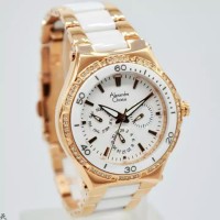Alexandre Christie AC2299L Womens Stainless Steel White Rose Gold