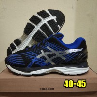 SEPATU VOLLY ASICS GEL NIMBUS HITAM BIRU SOL GEL GRADE ORIGINAL