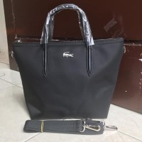 Supplier tas branded wanita cewe murah import LACOSTE SLING TOTE NYLON