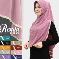 Jilbab Instan Renda Turki