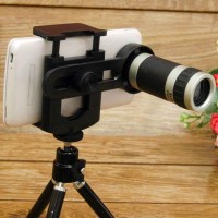 Lensa Tele Zoom 8x untuk Handphone plus Tripod HP