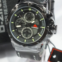 JAM TANGAN PRIA DZINER TALI KULIT ORIGINAL CHRONO ANTI AIR