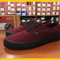Sepatu Vans Authentic Port Royale Red Maroon Merah Marun Sole Black