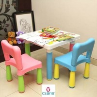 1 set meja dan 2 kursi belajar Claris Tk anak paud