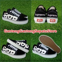 SEPATU VANS OLD SKOOL X SUPREME GLOW IN THE DARK ORIGINAL PREMIUM BNIB