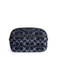 Tas Wanita Coach Isla Chain Crossbody In Signature - Navy