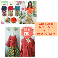 KUALITAS SUPER Teddy Bear/Gamis Anak Katun Stretch/Sz 11