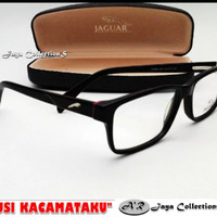 Frame Kacamata Jaguar Full Hitam Plus Minus Trendy Sporty Modis