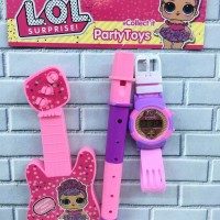 Jam tangan anak digital termurah seruling gitar LOL, frozen, sofia