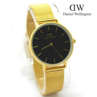 JAM TANGAN WANITA DW DANIEL WELLINGTON RANTAI GOLD PASIR SEMI KW SUPER