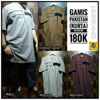 gamis Pakistan al amwa - kurta - baju muslim pria dewasa - gamis pria