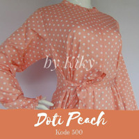 Gamis Katun Jepang Asli Doti Peach