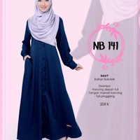 Gamis Nibras NB 141 - Fashion wanita - pakaian wanita - fashion muslim